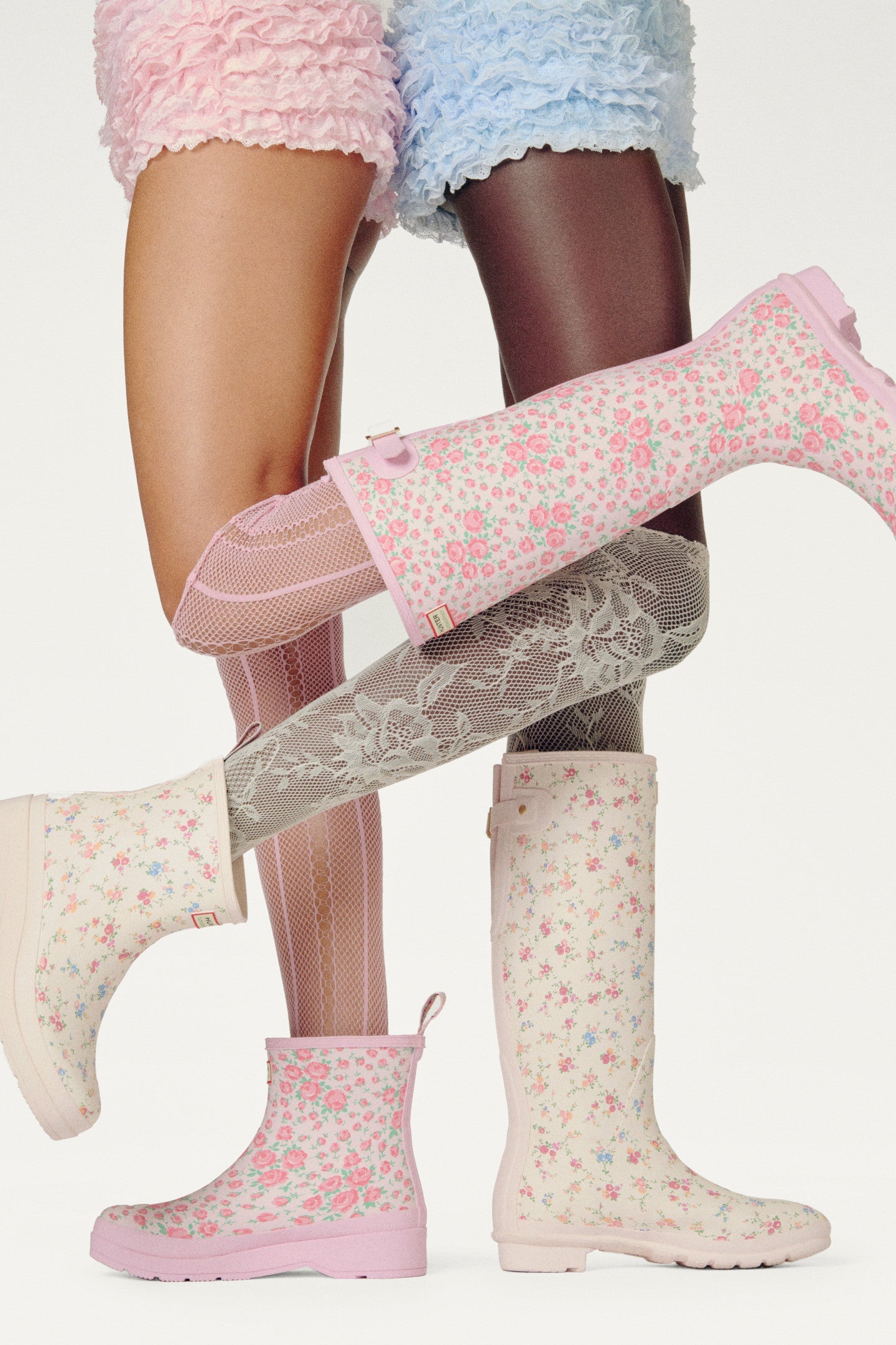 Hunter x LoveShackFancy Womens Play Boot - SUNRISE PATCHWORK