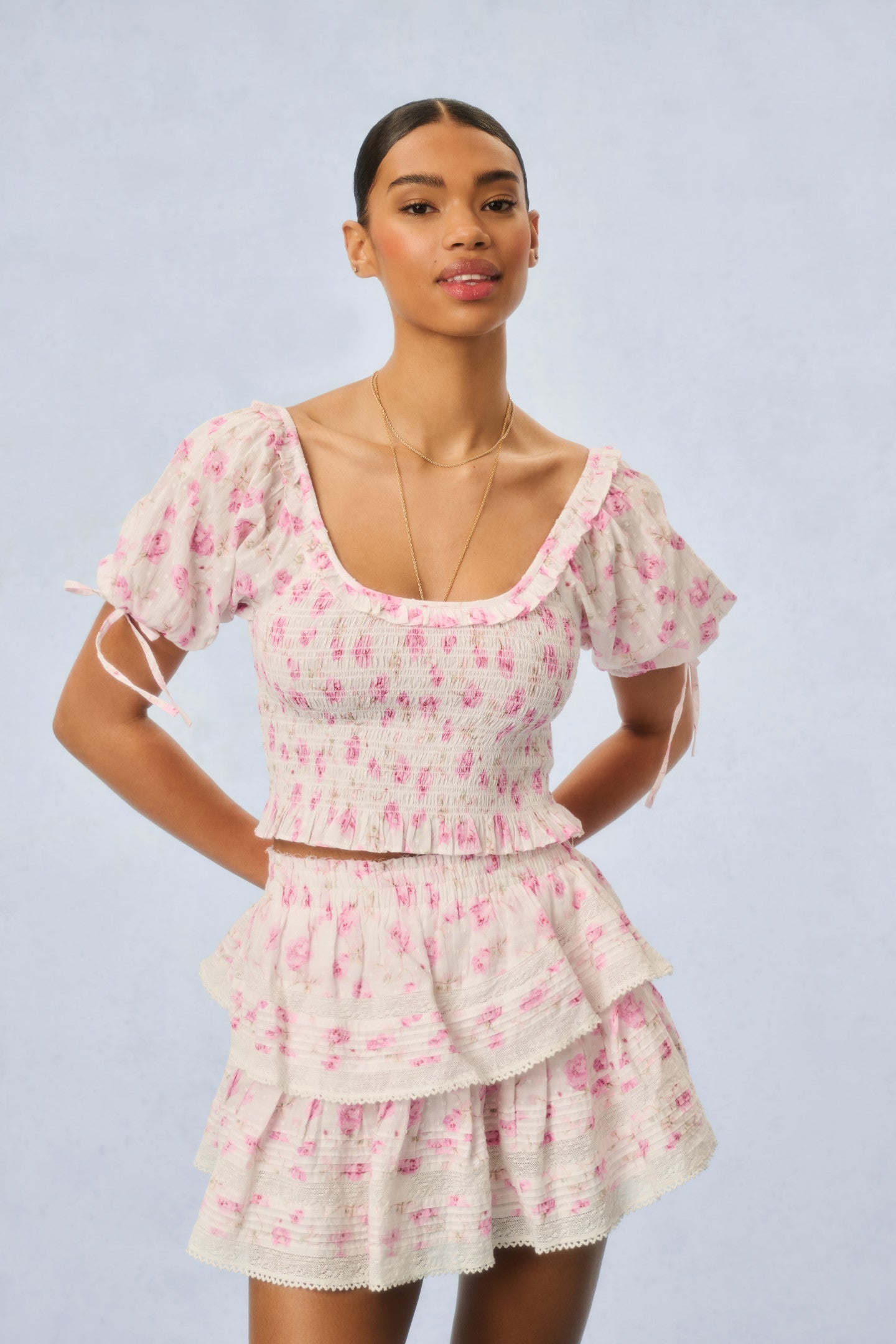 Molly Fragrance Print Top