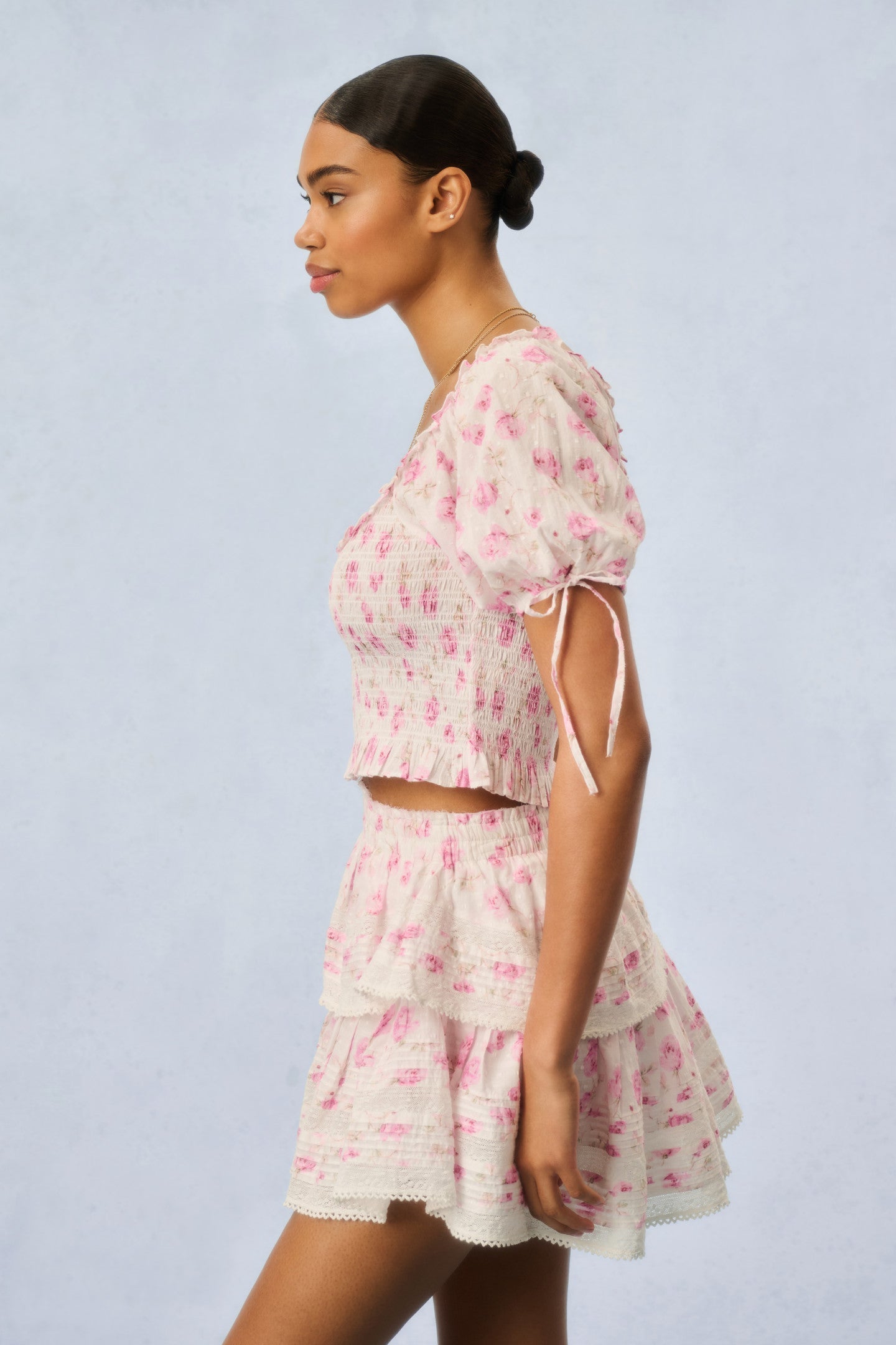 Molly Fragrance Print Top - STERLING DUSK