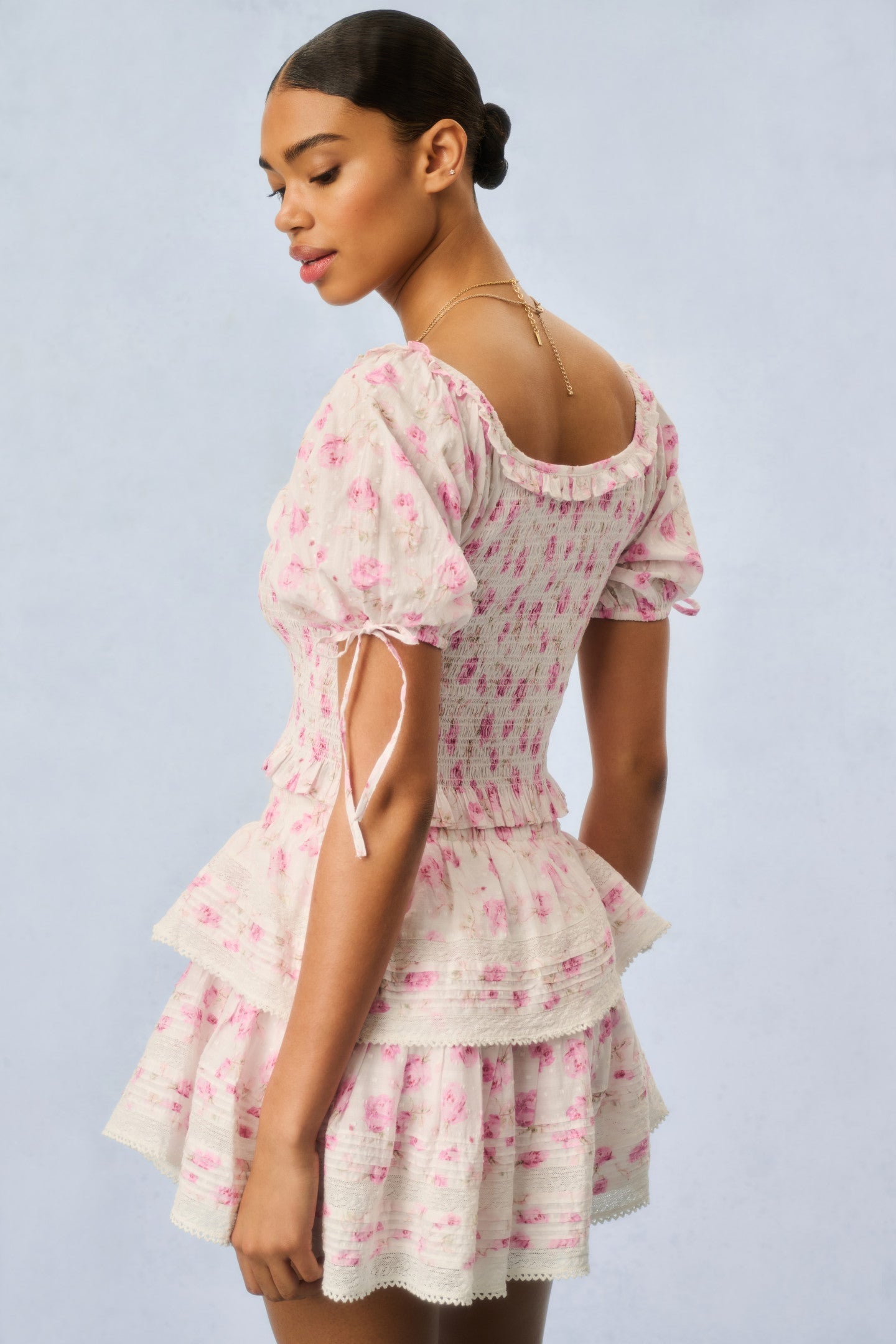 Molly Fragrance Print Top - STERLING DUSK