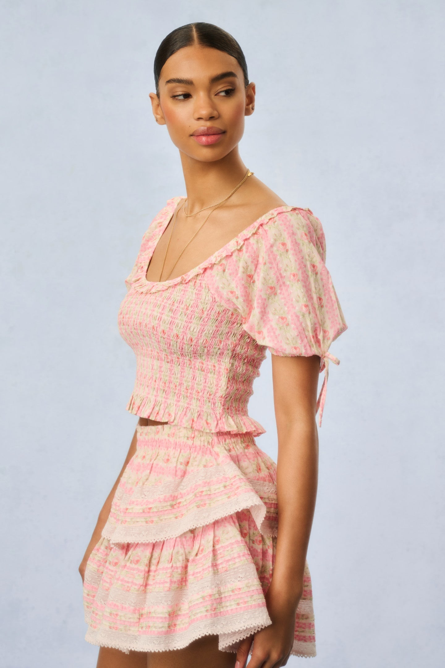 Molly Fragrance Print Top