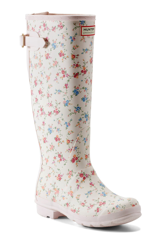 Hunter x LoveShackFancy Womens Original Tall Boot - SUNRISE PATCHWORK